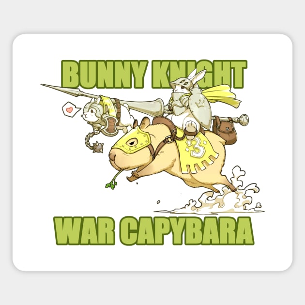 Bunny Knight Magnet by Pan_Ren_Wei